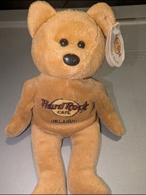 Hard Rock Cafe Orlando Teddy Bear - Light Brown Plush